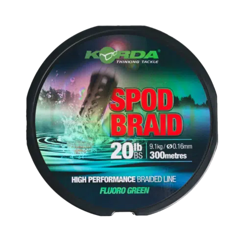 KSPB Korda Spod Braid 0,16mm 300m Fluoro Green