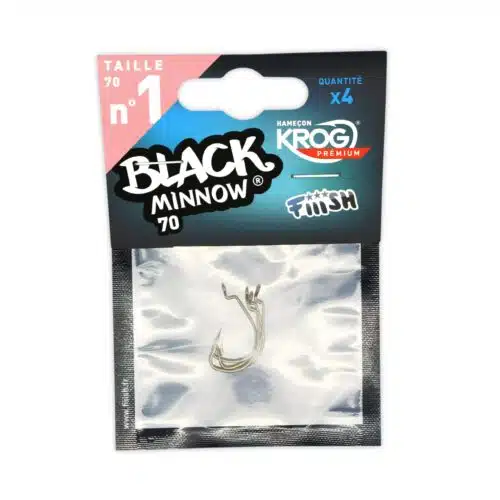 BM038 Fiiish Black Minnow 7cm Krog Haken