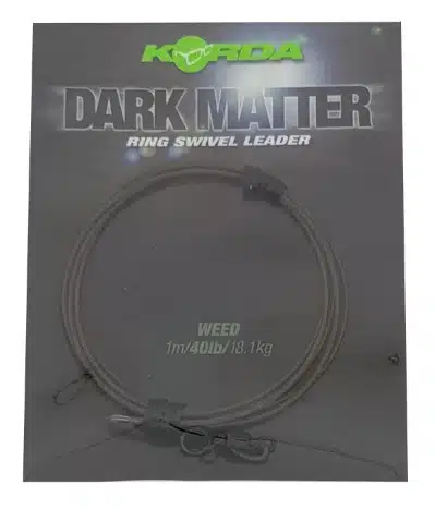 Korda Dark Matter Ring Swivel Leader1m/40lbs