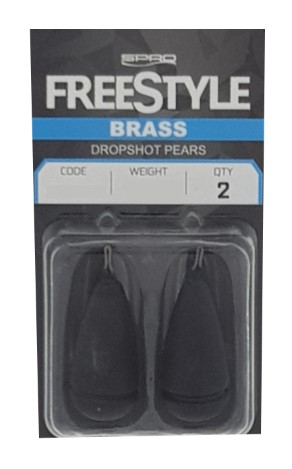 Spro Freestyle Dropshot Pear Brass 2pcs