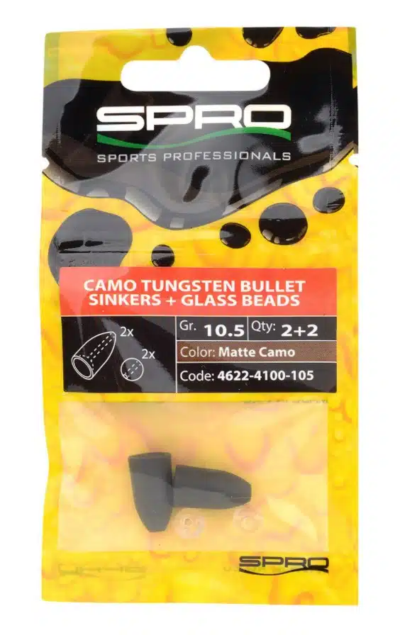 Spro Tungsten Bullet Sinkers + Glass Beads