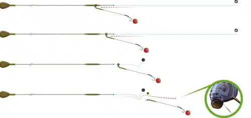 PB Heli-Chod Rubber & Beads Extra Small 4pcs