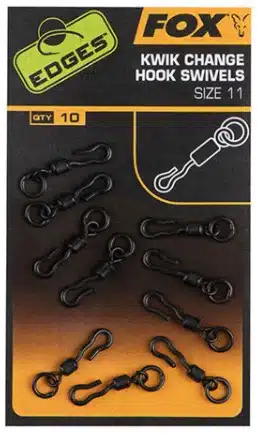 Fox Edges Kwik Change Hook Swivel 10pcs
