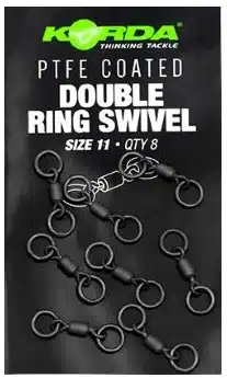 Korda PTFE Double Ring Swivel 8pcs