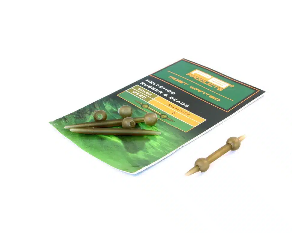 PB Heli-Chod Rubber&Beads 3pcs