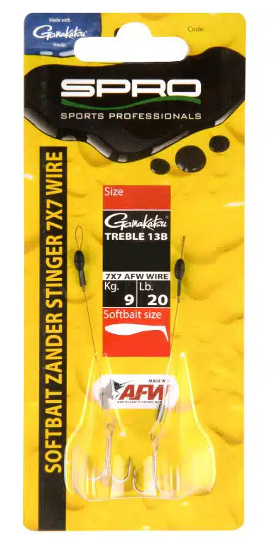 Spro Softbait Zander Stinger 7X7 Wire 20lbs 2pcs