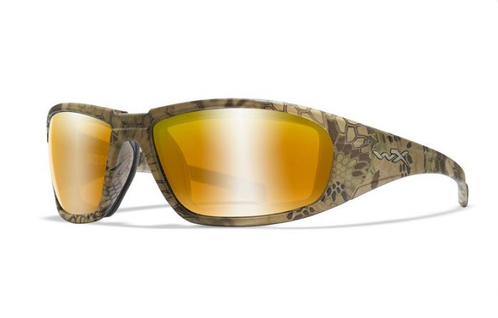 WileyX Boss Pol. Amber Gold Mirror Kriptek Highlander