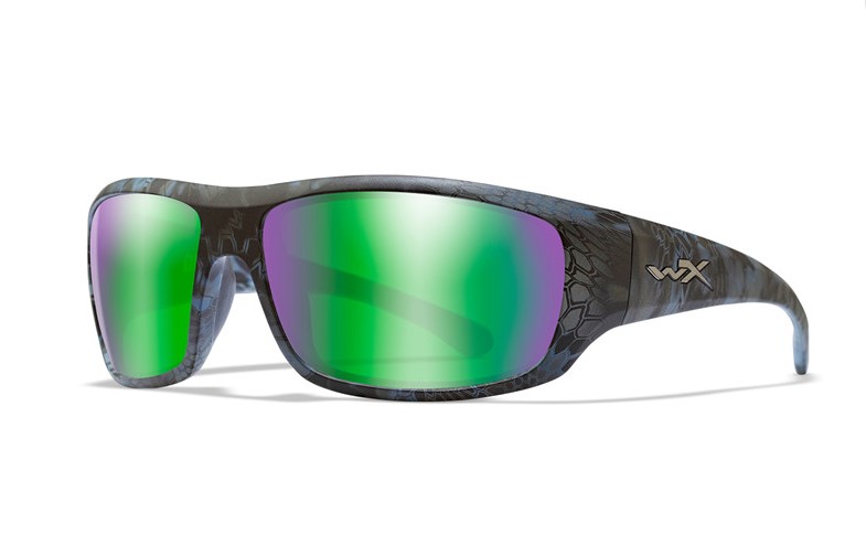 WileyX Omega Pol. Emerald Mirror-Amber Kryptek