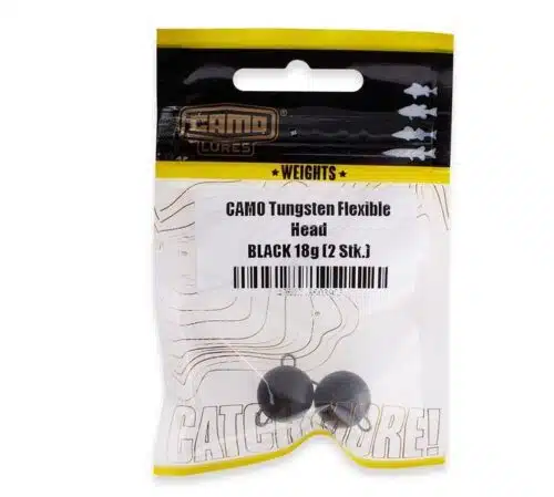 Camo Tungsten Flexible Head Black 2pcs