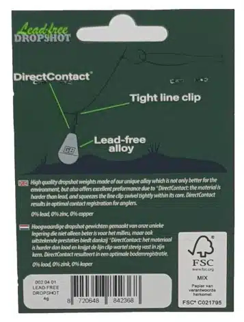 Green Bass Lead-Free Dropshot