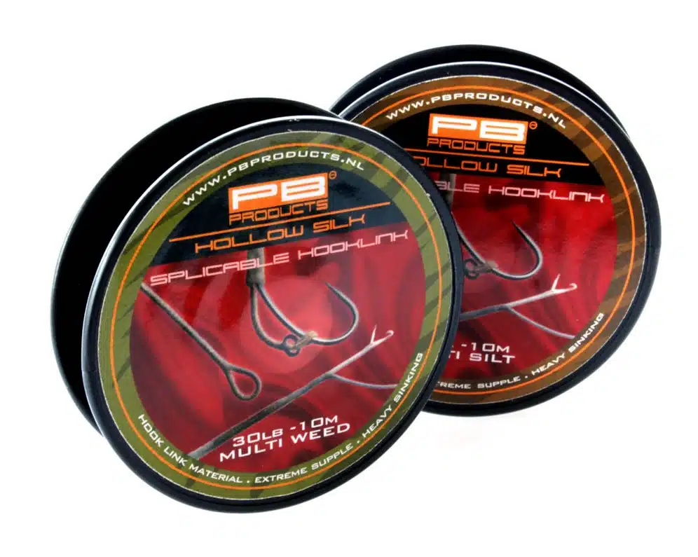 PB Hollow Silk Spicable Hooklink 10m 30b Multi Silt - Afbeelding 2