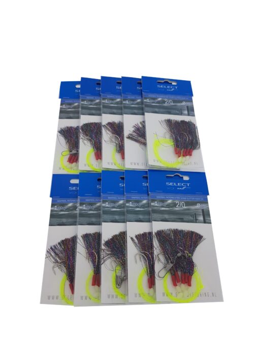 Makreel Paternoster Goud Glitter 2/0 X10