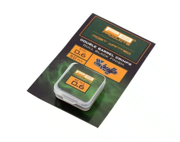 PB Double Barrel Crimps Dull Black 50pcs