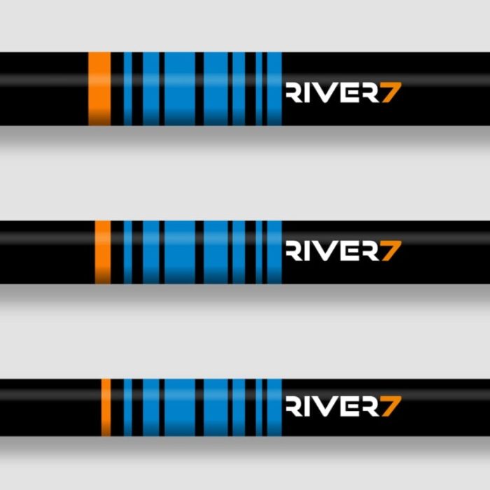 River7 Orange Baitcaster 2,20m Crank tot 3,5m