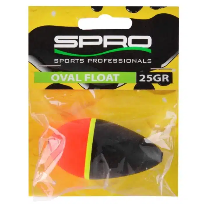 Spro  Pike Oval Float Rood/Zwart