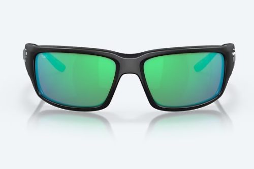 Costa Fantail Matte Black Green Mirror