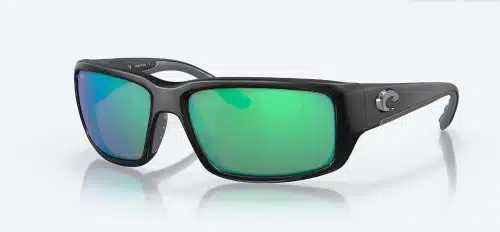 Costa Fantail Matte Black Green Mirror
