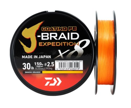 Daiwa J-Braid Expedition X8150m Smash Orange