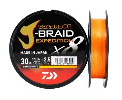 Daiwa J-Braid Expedition X8150m Smash Orange