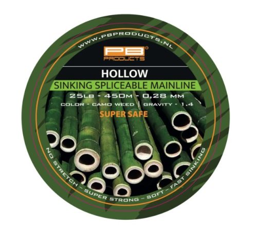 PB Hollow Braid Sinking Spliceable 450m