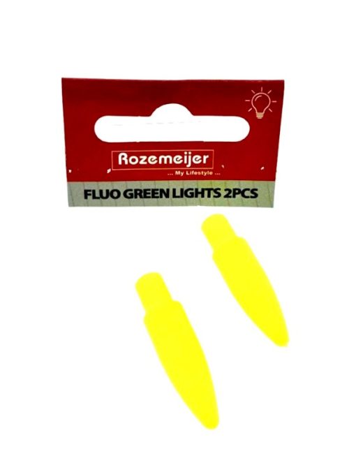 Rozemeijer Fluo Green Lights voor Pike and Dart Float Met Licht 2pcs