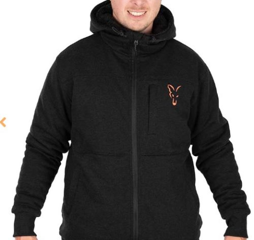Fox Collection Sherpa Hoody Black/Orange