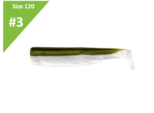 Fiiish Black Minnow Body's 12cm 3pcs