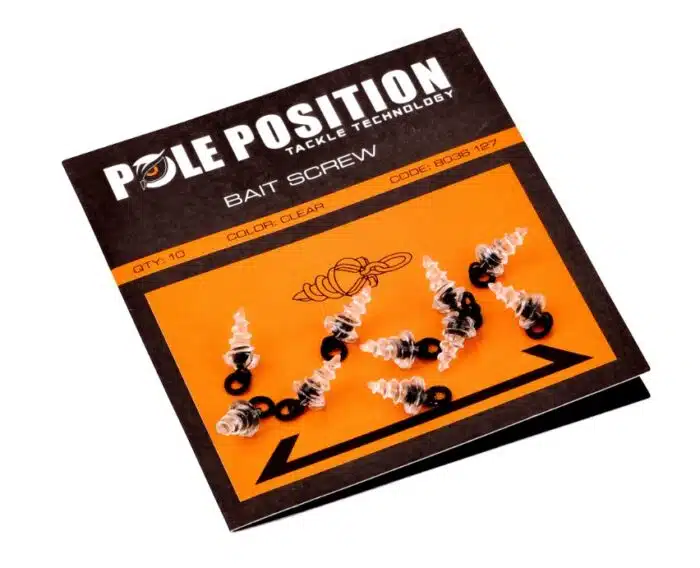 Pole Position Bait Screws Clear 10pcs