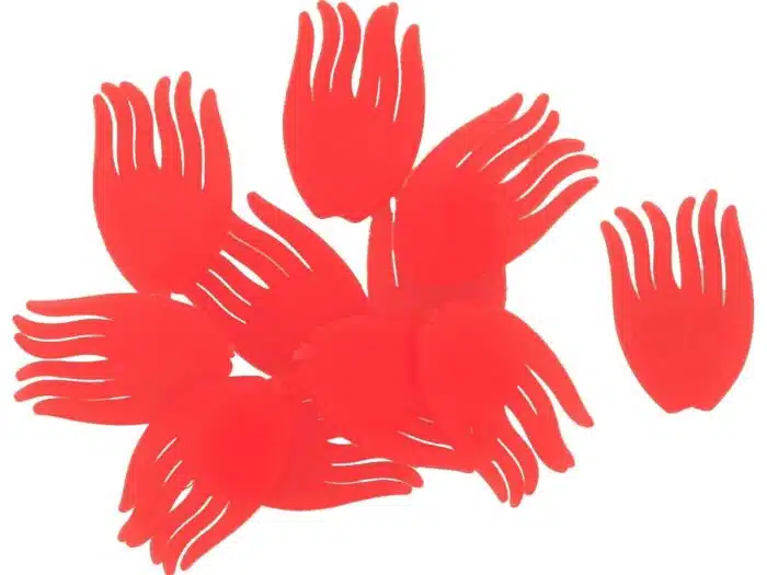 Westin Spotty Rig Fins UV Orange XL 16pcs