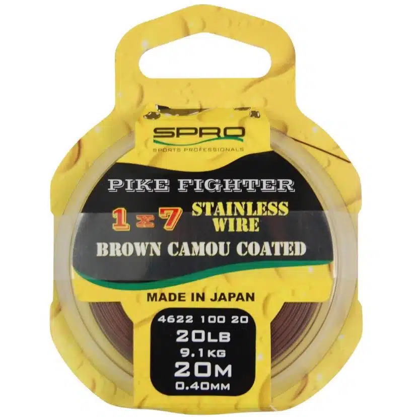 Spro 1x7 Brown Coated Wire 20m